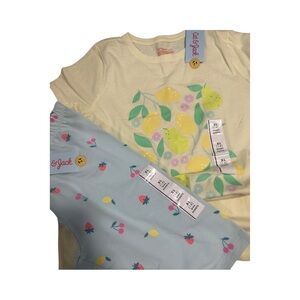 Cat & Jack NWT Girls Size 14 T Shirt + Biker Shorts